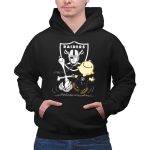 Snoopy Dancing with Charlie Brown Oakland Raiders 2 Hoodie