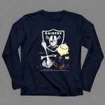 Snoopy Dancing with Charlie Brown Oakland Raiders 6 Long Sleeves