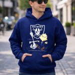 Snoopy Dancing with Charlie Brown Oakland Raiders 8 Hoodie