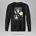 Snoopy Dancing with Charlie Brown Oakland Raiders 9 Sweatshirt