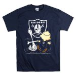 Snoopy Dancing with Charlie Brown Oakland Raiders T Shirt 7