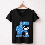 Snoopy Detroit Lions 1 Dad one of a kind 7 Womens V Neck