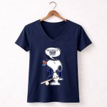 Snoopy Detroit Tigers Haters Baseball Fan 5 Womens V Neck.jpg