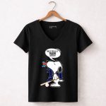 Snoopy Detroit Tigers Haters Baseball Fan 7 Womens V Neck.jpg