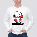 Snoopy Dog Dad Donut and Coffee Graphic 4 Long Sleeves
