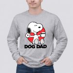 Snoopy Dog Dad Donut and Coffee Graphic 6 Long Sleeves