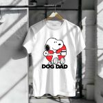 Snoopy Dog Dad Donut and Coffee Graphic T Shirt 6