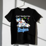 Snoopy Drive Car Los Angeles Dodgers Autism Accept Understand Love 1 T Shirt