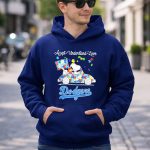 Snoopy Drive Car Los Angeles Dodgers Autism Accept Understand Love 8 Hoodie