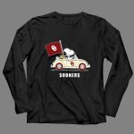 Snoopy Driving Oklahoma Sooners OU Flag Retro Car 4 Long Sleeves.jpg