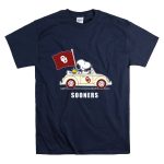 Snoopy Driving Oklahoma Sooners OU Flag Retro Car T Shirt 7.jpg