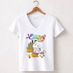 Snoopy Easter Day Ready 5 Womens V Neck