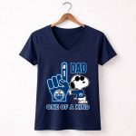 Snoopy Edmonton Oilers 1 Dad One Of A Kind 5 Womens V Neck.jpg