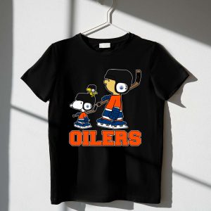 Snoopy Edmonton Oilers Hockey Fans With Woodstock In Skates 1 T Shirt.jpg