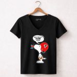 Snoopy Falcons Haters Football Helmet 7 Womens V Neck