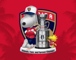 Snoopy Florida Panthers Banner