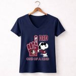 Snoopy Florida State Seminoles 1 DAD One of A Kind 5 Womens V Neck