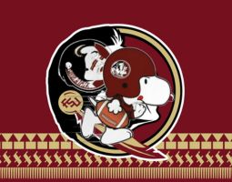 Snoopy Florida State Seminoles Banner
