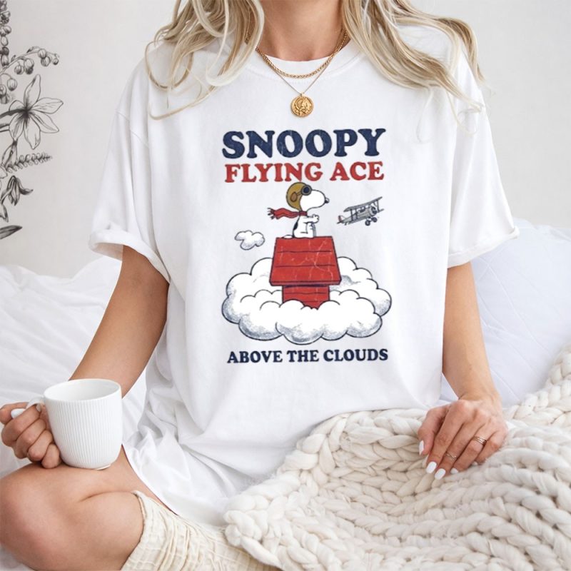 Snoopy Flying Ace Above The Clouds 1 T Shirt.jpg