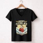 Snoopy Flying Ace Adventure In The Sky 7 Womens V Neck.jpg