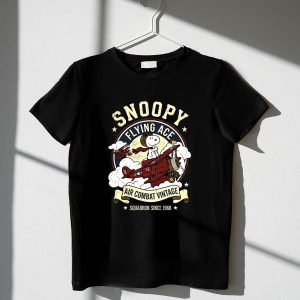 Snoopy Flying Ace Air Combat Vintage 1 T Shirt.jpg