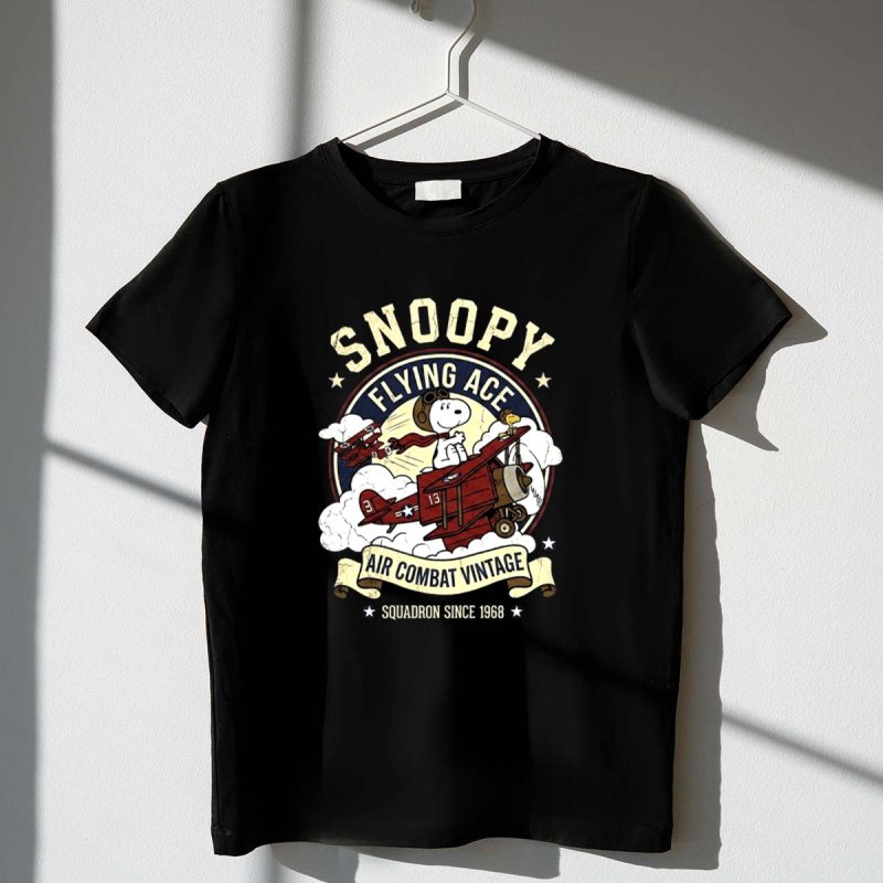 Snoopy Flying Ace Air Combat Vintage 1 T Shirt.jpg
