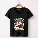 Snoopy Flying Ace Air Combat Vintage 7 Womens V Neck.jpg