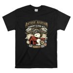 Snoopy Flying Ace Antique Aviation Graphic T Shirt 6.jpg