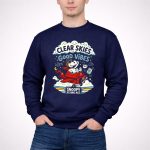 Snoopy Flying Ace Clear Skies Good Vibes 3 Sweatshirt.jpg