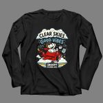 Snoopy Flying Ace Clear Skies Good Vibes 4 Long Sleeves.jpg