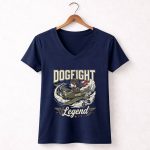 Snoopy Flying Ace Dogfight Legend 5 Womens V Neck.jpg