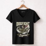 Snoopy Flying Ace Dogfight Legend 7 Womens V Neck.jpg