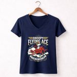 Snoopy Flying Ace Flying High Since 1965 5 Womens V Neck.jpg
