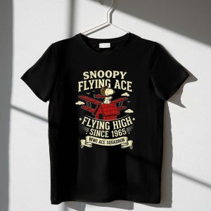 Snoopy Flying Ace Flying High Since 1965 WWI Ace Squadron 1 T Shirt.jpg