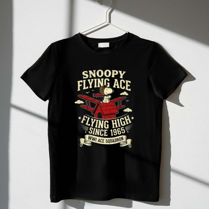 Snoopy Flying Ace Flying High Since 1965 Wwi Ace Squadron 1 T Shirt.jpg