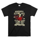 Snoopy Flying Ace Flying High Since 1965 WWI Ace Squadron T Shirt 6.jpg