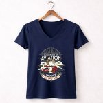 Snoopy Flying Ace Golden Age Of Aviation 5 Womens V Neck.jpg
