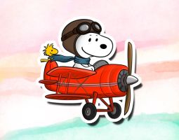 Snoopy Flying Ace Merchandise Banner