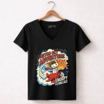 Snoopy Flying Ace Retro Sky Adventure 7 Womens V Neck.jpg