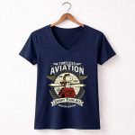 Snoopy Flying Ace Timeless Aviation 5 Womens V Neck.jpg