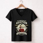 Snoopy Flying Ace Timeless Aviation 7 Womens V Neck.jpg