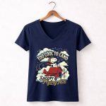 Snoopy Flying Ace Too Cool To Land 5 Womens V Neck.jpg