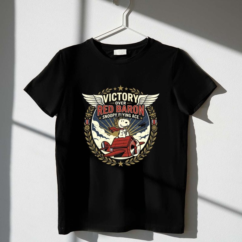 Snoopy Flying Ace Victory Over Red Baron 1 T Shirt.jpg