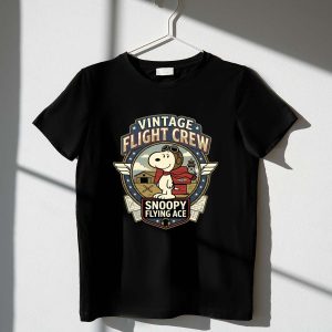 Snoopy Flying Ace Vintage Flight Crew 1 T Shirt.jpg