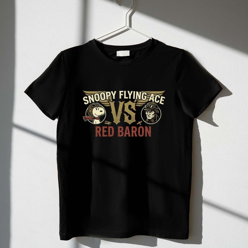 Snoopy Flying Ace Vs The Red Baron 1 T Shirt.jpg