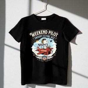 Snoopy Flying Ace Weekend Pilot 1 T Shirt.jpg