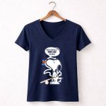 Snoopy For All U White Sox Haters Baseball Chicago Fans 5 Womens V Neck.jpg