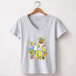 Snoopy For Happy Easter Day 5 Womens V Neck1