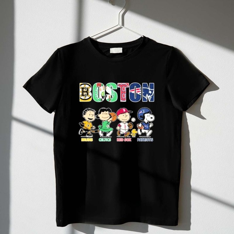 Snoopy Friends Boston Sport Bruins X Celtics X Red Sox X Patriots 1 T Shirt