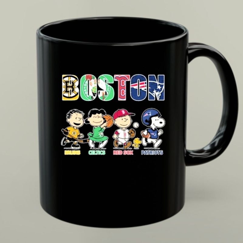 Snoopy Friends Boston Sport Bruins X Celtics X Red Sox X Patriots 1 Mug.jpg